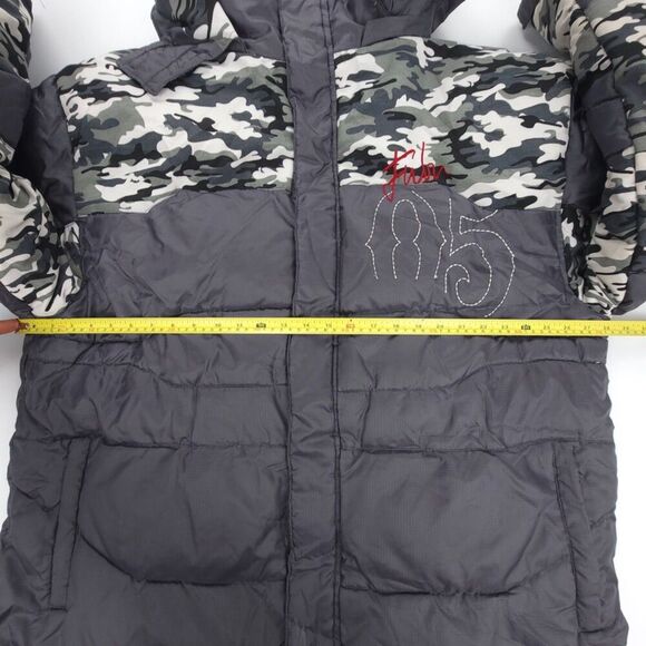 VINTAGE 90s Fubu 05 Down Puffer Jacket Ripstop Winter Coat Camo Y2k Gorpcore XL - Picture 6 of 16
